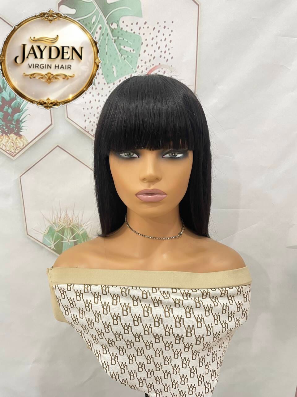 machine made bang wig